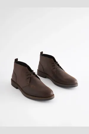 Next Bottes Chukka en cuir cireux