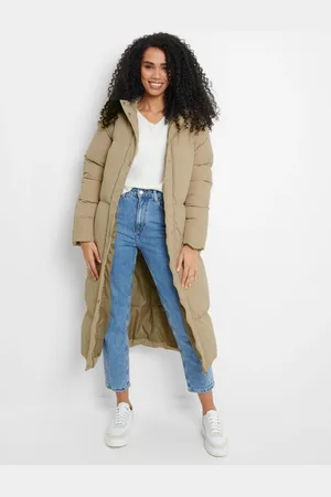 Threadbare Manteau matelassé long à capuche42