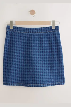 Next Denim 100% Cotton Mini Skirt44long