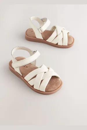 Next Sandales en cuir tressé avec Fermeture par contact