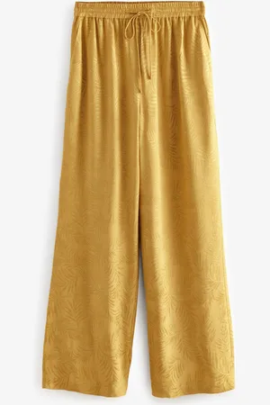Next Satin Jacquard Wide Leg Trousers36