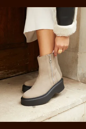 Linzi Bottes à plateforme Valley avec fermeture éclair sur le côté