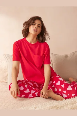 Next Short Sleeve and Fleece Bottom Pyjamas38
