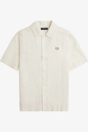 Fred Perry Chemise en lin jacquard BlendMédium
