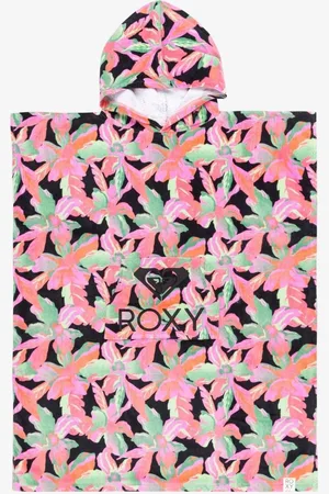 Roxy Tropical Print Logo Hooded Towelun