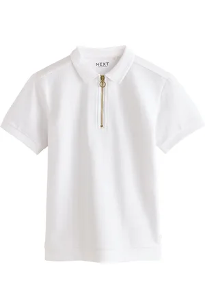 Next Polos texturés Manches courtes Quarter Zip (3-16yrs)110116cm