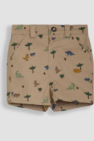 JoJo Maman Bébé Dino Print Twill Chino 100% Cotton Shorts8086cm