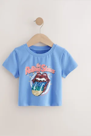 Next Sequin Rolling Stones Band Boxy T-Shirt (3-16yrs)116122cm