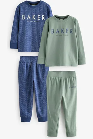 Ted Baker Blue/Green Long Sleeve 100% Cotton Pyjamas 2 Pack6 ans (116cm)