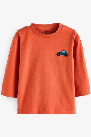 Next 100% Cotton Manches longues Semi Plain T-shirt (3mths-7yrs)4 - 5 ans (104 - 110cm)