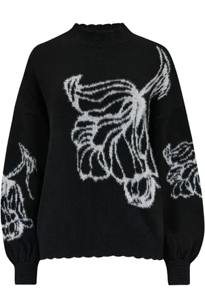Pour Moi Pull Belle Contrast en maille jacquard à fleurs38