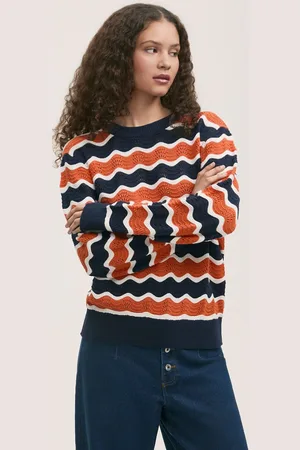 Finery London Pull Antonia rayé à col ras du cou50