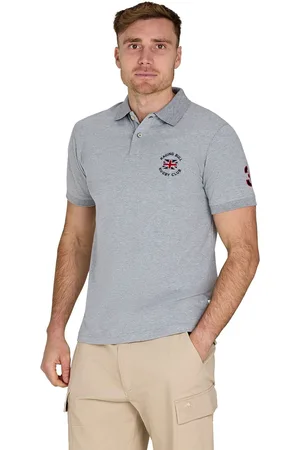 Raging Bull Grey 100% Cotton Rugby Club Jersey Polo ShirtTrès grand