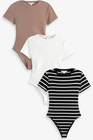 Next Ribbed T-Shirt Bodysuits 3 PackPetit
