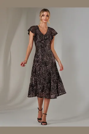 Jolie Moi Fit & Flare Sequin Col en V Midaxi Robe42