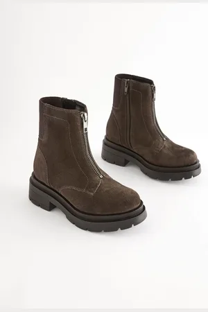 Next Bottes épaisses zippées sur le devant