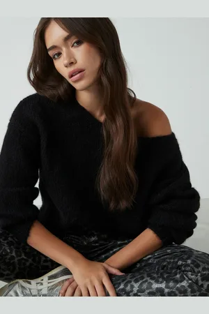 Next Soft Touch Bardot Pull en tricot à épaules nues avec de l