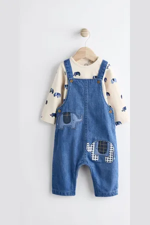 Next Ensemble salopette et body en jean bébé (0 mois-2 ans)12 - Mois 18 (80 - 86cm)