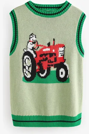 Next 100% Cotton Knitted Tractor Tank (3mths-7yrs)9298cm