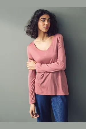 Next Imprimé Slouch V-Neck Long Sleeve T-shirtM Reg