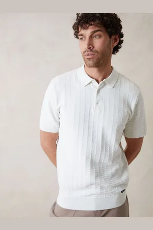 Threadbare Polo Cotton Mix en maille texturée à manches courtesXL