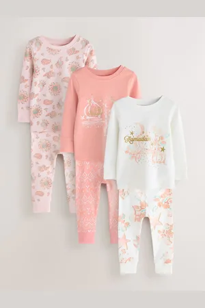 Next 100% Cotton Eid Snuggle Pyjamas 3 Pack (9mths-12yrs)116122cm