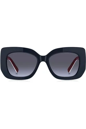 Tommy Hilfiger Rectangular Sunglasses With Burgandy InnerUn an