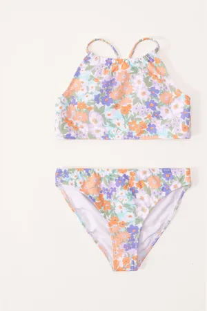 Abercrombie & Fitch Orange Col montant Bikini13 - 14 ans (158 - 164cm)