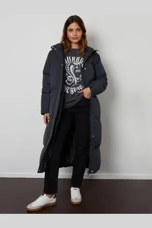 Threadbare Manteau matelassé long à capuche40