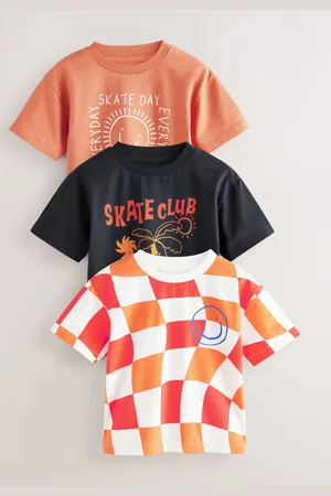 Next Manches courtes 100% Cotton T-shirt 3 Lot (3mths-7yrs)3 - 4 ans (98 - 104cm)
