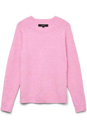 VERO MODA Pull en maille douce au toucher à col rondM 10