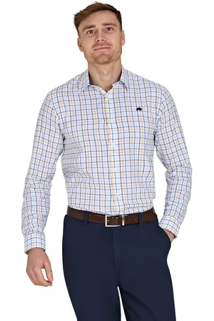 Raging Bull Manches longues Country Carreaux Brushed 100% Cotton ChemisesGrand