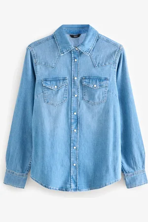 Next Détails des coutures Denim Chemises de nuit Western 100% coton42 Tall