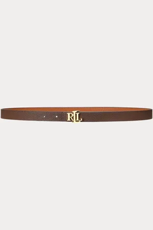 Ralph Lauren Ceintures fines en cuir réversibles avec logoMédium