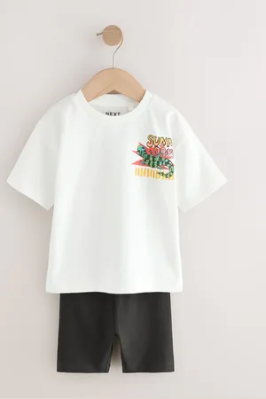 Next Short Sleeve T-Shirt & Cycling Shorts Set (3mths-7yrs)98104cm