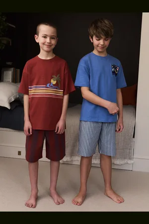 Next Carreaux Pyjamas courts tissés 2 Lot de (4-16ans)122128cm