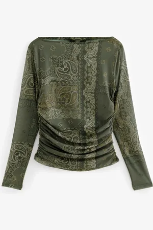 Next Manches longues Mesh Ruched Top44