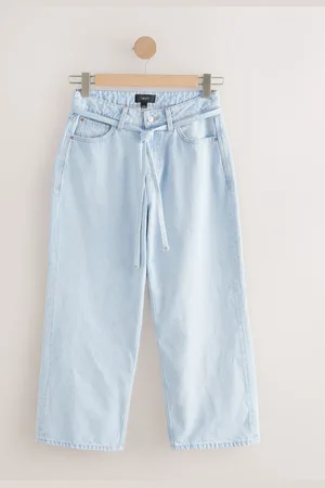 Next 100% coton Hourglass Ceinturé Raccourci Large Jeans40long