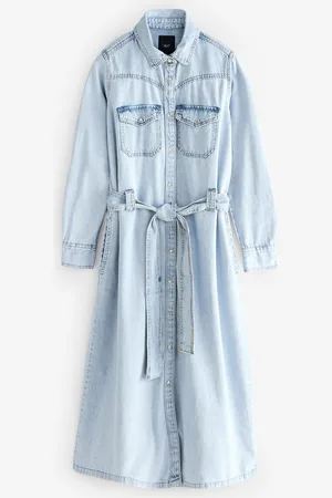 Next Peignoir mi-long en Denim étagées 100% coton12 P