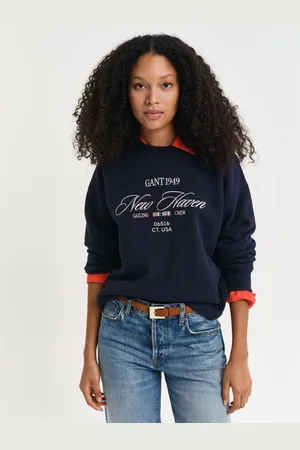 GANT Graphic Crew Neck Sweat Topxxxlarge