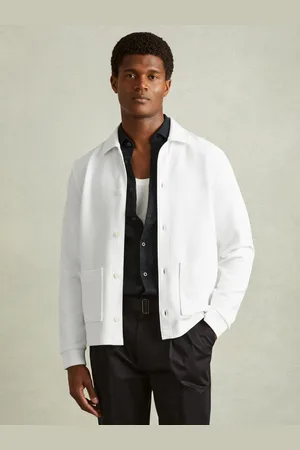 Reiss Flippo - Surchemise en tricot de coton mélangé côteléXL