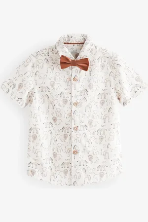 Next Short Sleeve Printed Shirt and Bowtie Set (3mths-7yrs)6 - 7 ans (116 - 122cm)