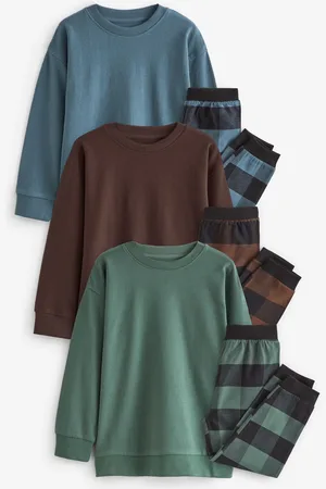 Next 3 Lot Woven Carreaux 100% Cotton Pyjamas (3-16yrs)4 ans (104cm)