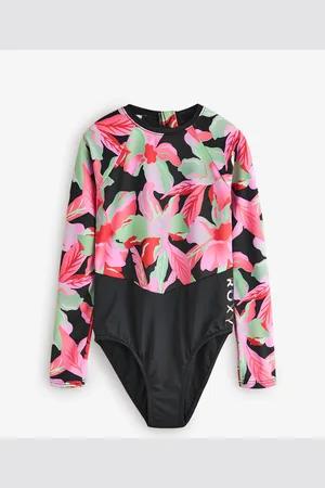 Roxy Tropical Print Active Long Sleeve Swimsuit166168cm
