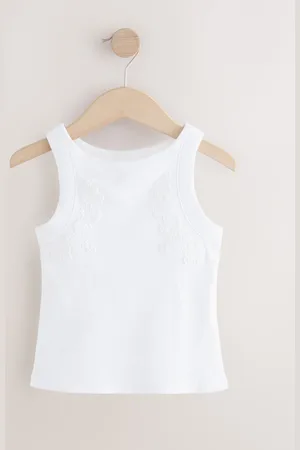 Next Floral Crochet Rib Vest (3-16yrs)10 ans (140cm)