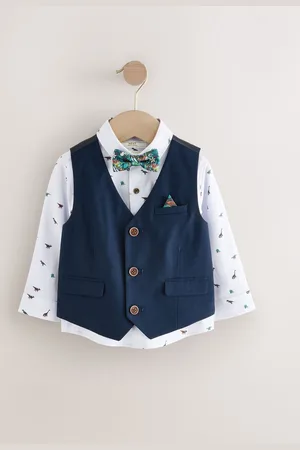 Next Ensemble gilet avec chemise et cravate Naud (3mths-7yrs)6874cm