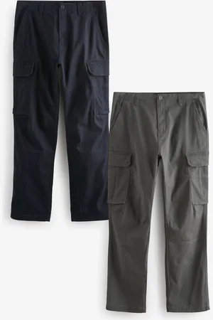 Next Pantalon cargo extensible en coton riche 2 Pack36W x 35L (UK 36 XL)
