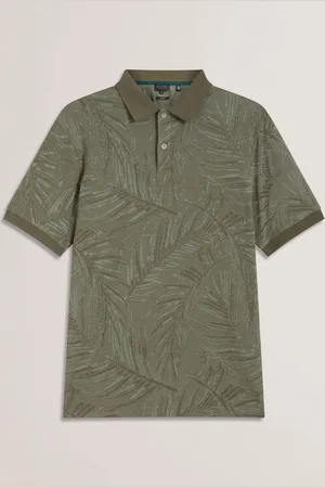 Ted Baker Edwine Manches courtes Regular Leaf Imprimé Polos2X-Large