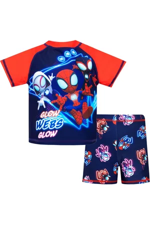Character Spiderman Ensemble Top et Maillot de bain7 - 8 ans (122 - 128cm)