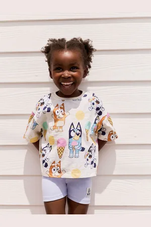 Next Bluey Short Sleeve T-Shirt and Cycle Shorts Set (3mths-7yrs)110116cm